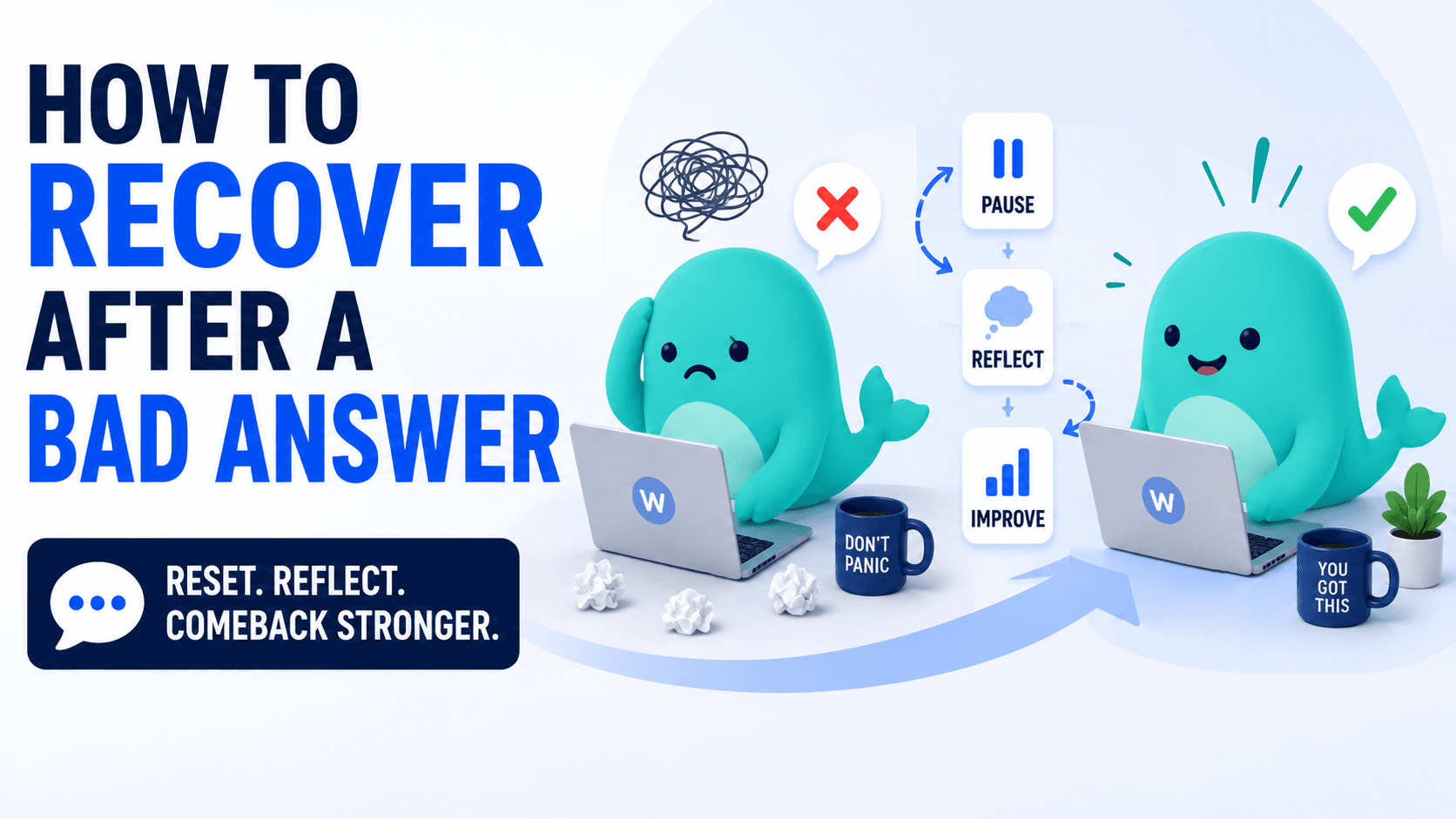 How to recover after a bad answer