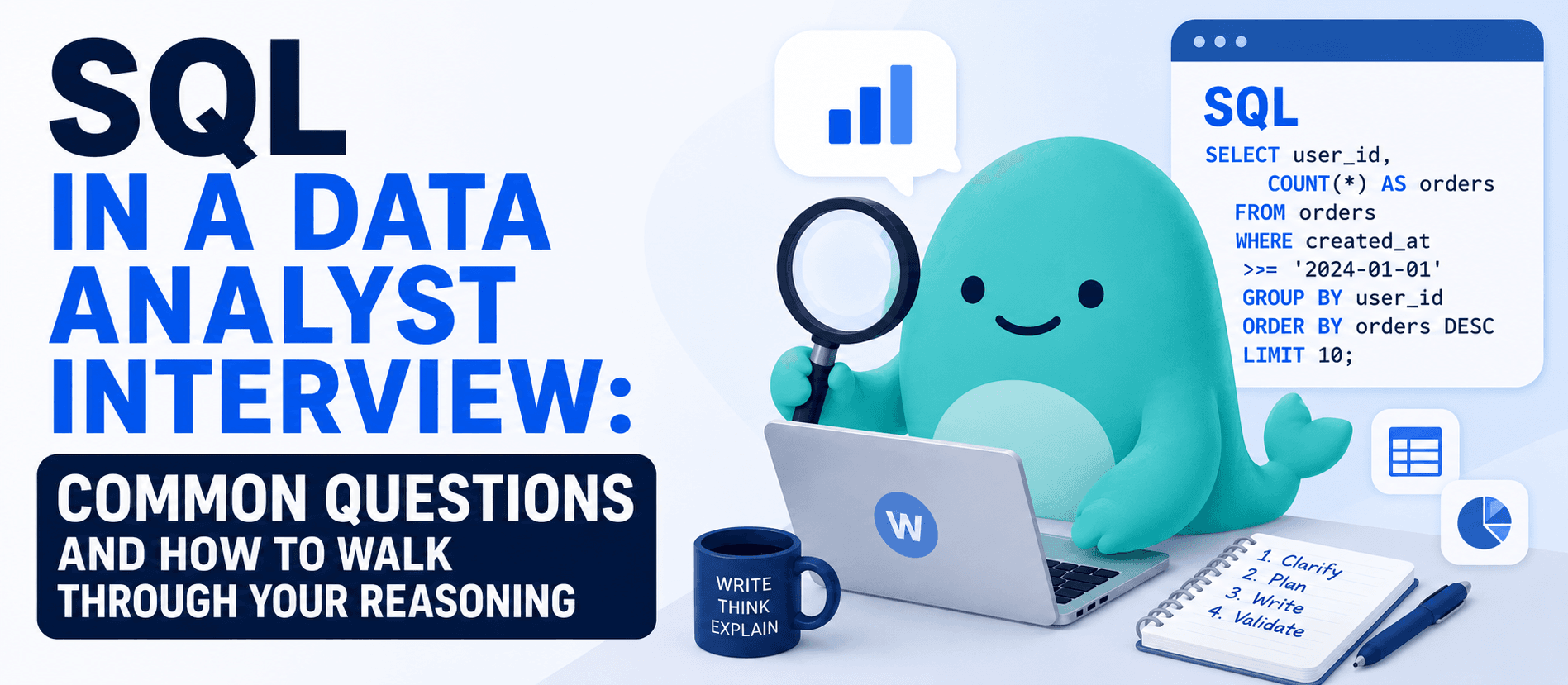 SQL in a data analyst interview: common questions and how to walk through your reasoning