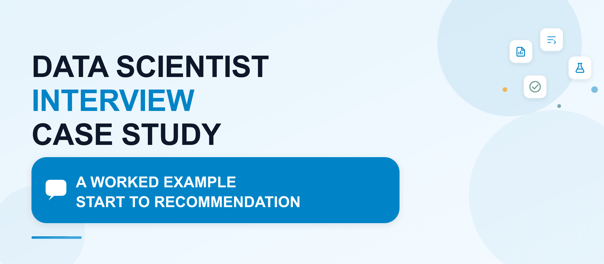 Data scientist interview case study: a worked example